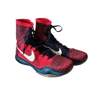 Nike Red and Black Athletic Sneakers Mens Size 9.5